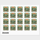Sticker Carré Vermont (Feuille)