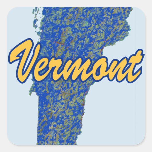 Sticker Carré Vermont (Devant)