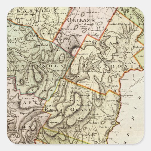 Sticker Carré Vermont 6 (Devant)