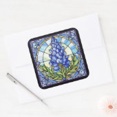 Sticker Carré Verre texan Bluebonnet (Enveloppe)