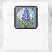 Sticker Carré Verre texan Bluebonnet (Sac)