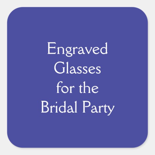 Sticker Carré Verres (Devant)