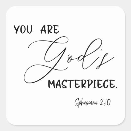 Sticker Carré Verse Bible (Devant)