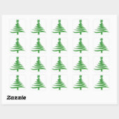Sticker Carré Vert sapin de Noël (Feuille)