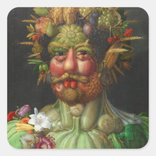 Sticker Carré Vertumnus c. 1591 par Giuseppe Arcimboldo