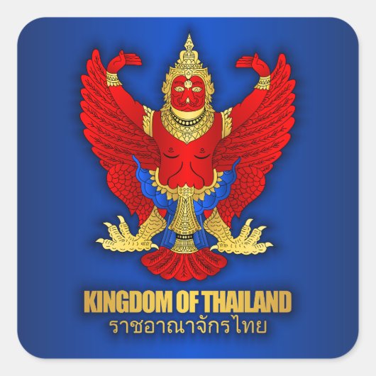 Sticker Carré Vêtements "Thaïlande COA" (Devant)