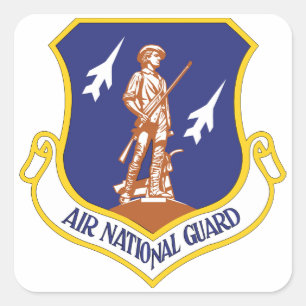 Sticker Carré Vétéran militaire de la Garde nationale aérienne