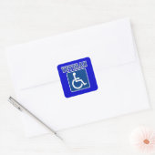 Sticker Carré Vétérinaire handicapé handicapé (Enveloppe)