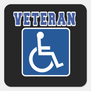 Sticker Carré Vétérinaire handicapé handicapé