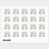 Sticker Carré Vibes Automatiques À Vélo (Feuille)