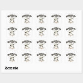 Sticker Carré Vibes de marshmallow (Feuille)