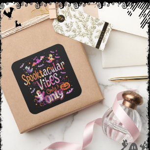 Sticker Carré Vibes Surnaturels Uniquement ExDesigner Hallow
