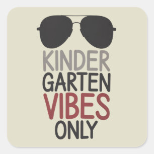 Sticker Carré Vibres de maternelle uniquement pour la rentrée sc