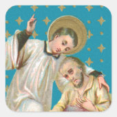 Sticker Carré Victime de St. Aloysius Gonzaga & Plague (M 006) (Devant)