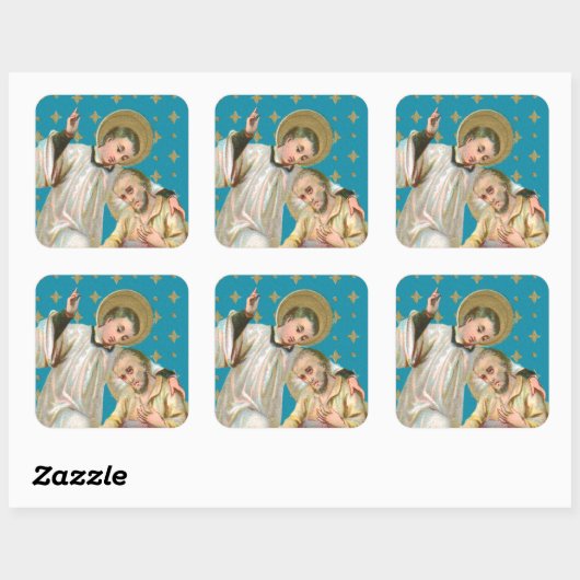 Sticker Carré Victime de St. Aloysius Gonzaga & Plague (M 006) (Feuille)