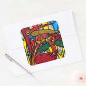 Sticker Carré Vie des oiseaux (Enveloppe)