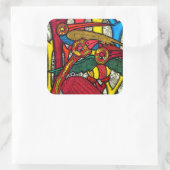 Sticker Carré Vie des oiseaux (Sac)