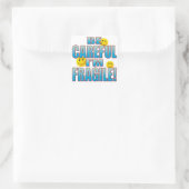 Sticker Carré Vie fragile B (Sac)