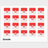 Sticker Carré Vienne (Feuille)