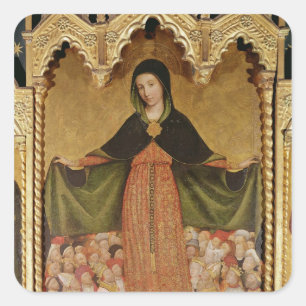 Sticker Carré Vierge de Misericordia, détail du centre