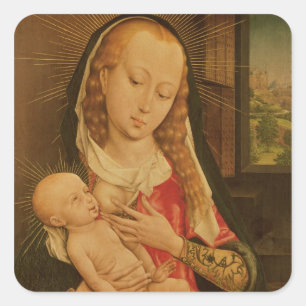 Sticker Carré Vierge et enfant 2