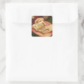 Sticker Carré Vierge et enfant avec saints (Sac)