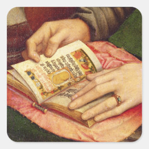 Sticker Carré Vierge et enfant avec saints