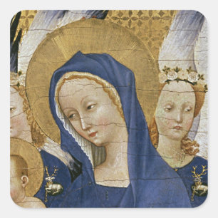 Sticker Carré Vierge et enfant, c.1395-99