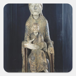 Sticker Carré Vierge et enfant en Majestd, de Forez