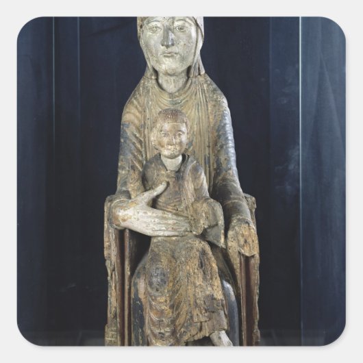 Sticker Carré Vierge et enfant en Majestd, de Forez (Devant)