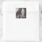 Sticker Carré Vierge Marie de Lourdes (Sac)