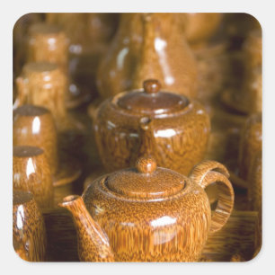 Sticker Carré Vietnam, Ho Chi Minh Ville alias Saigon). Thoi