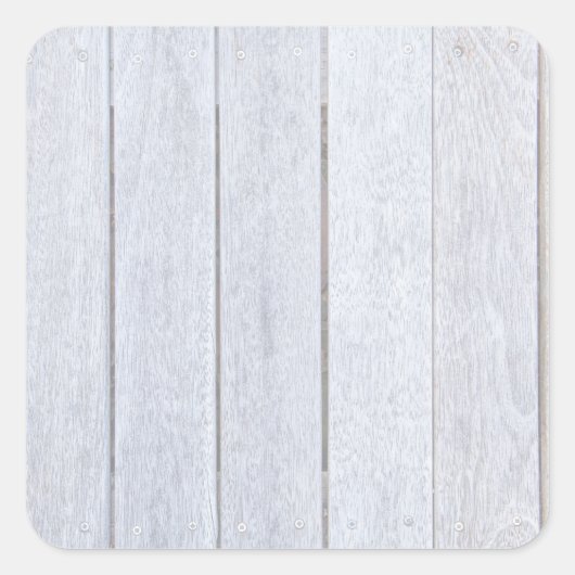 Sticker Carré Vieux bois Patiné blanc Arrière - plan (Devant)