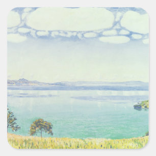 Sticker Carré View of Lake Leman from Chexbres, 1905