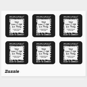 Sticker Carré Vignette BLACK - QR - PURE Collection