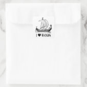 Sticker Carré Viking Ship (Sac)