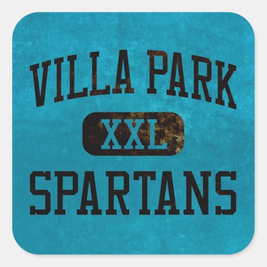 Sticker Carré Villa Park Spartans Athlétisme (Devant)