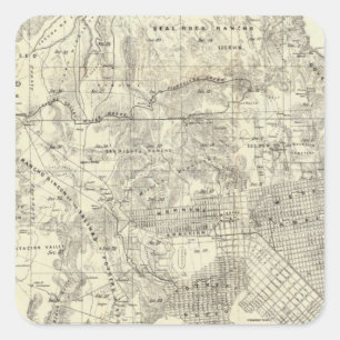 Sticker Carré Ville et comté de San Francisco