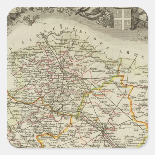 Sticker Carré Villes (Devant)