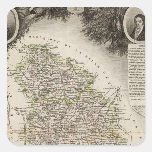 Sticker Carré Villes (Devant)