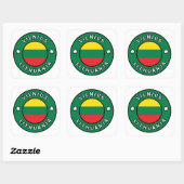 Sticker Carré Vilnius Lituanie (Feuille)