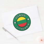 Sticker Carré Vilnius Lituanie (Enveloppe)