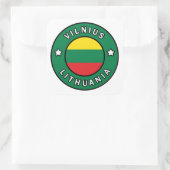 Sticker Carré Vilnius Lituanie (Sac)