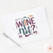 Sticker Carré Vin non (Enveloppe)