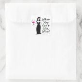 Sticker Carré Vin Vixen Simplement Méchant Quand Vous Ne Pouvez (Sac)