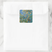 Sticker Carré Vincent van Gogh - Amandier en fleurs (Sac)