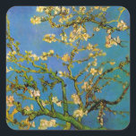 Sticker Carré Vincent van Gogh - Amandier en fleurs<br><div class="desc">L'Amandier en fleurs (1890) de Van Gogh est une peinture de style post-impressionniste représentant une nature morte florale. Une branche d'amandier en fleurs dans un jardin printanier avec le ciel bleu en arrière-plan. De belles fleurs blanches en fleurs. À propos de l'artiste : Vincent Willem van Gogh (1853-1890) était un...</div>