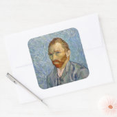 Sticker Carré Vincent Van Gogh - Autoportrait (Enveloppe)