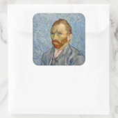 Sticker Carré Vincent Van Gogh - Autoportrait (Sac)