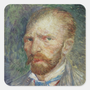 Sticker Carré Vincent van Gogh   Autoportrait, 1887